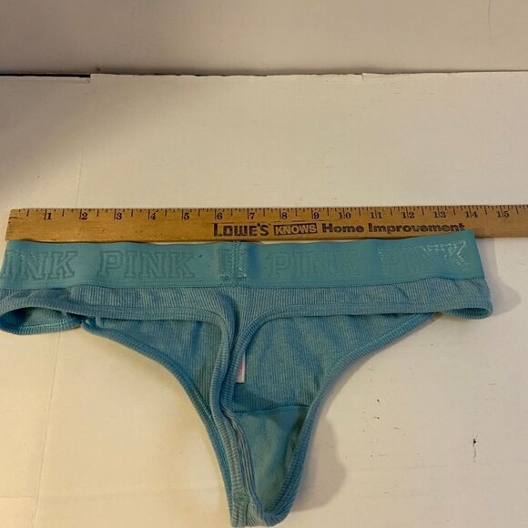 VS Victoria Secret Pink green color low rise string thong large - Picture 2 of 5